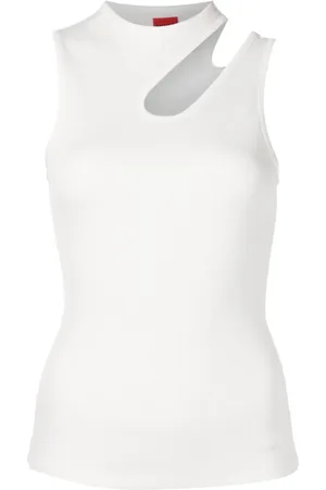 HUGO BOSS Top tejido de canalé Draca