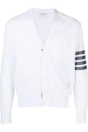 Thom Browne Cárdigan con franja 4-Bar