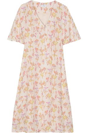 Paul Smith Vestido midi con estampado Oleander