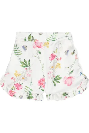 MONNALISA Shorts con volantes y estampado floral