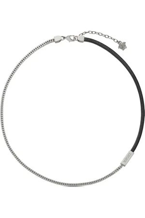 VERSACE Collar de cadena con dijes del logo