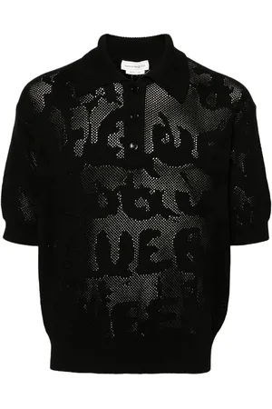 Alexander McQueen Playera tipo polo de tejido flojo
