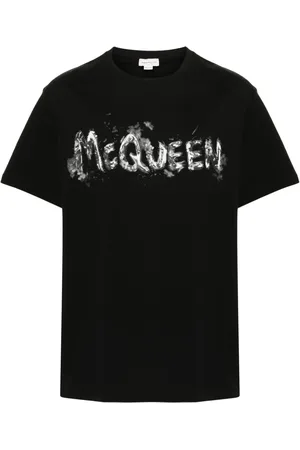 Alexander McQueen Playera con logo estampado