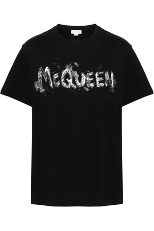Alexander McQueen Playera con logo estampado