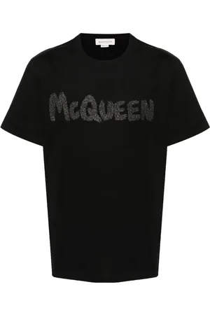 Alexander McQueen Playera con logo estampado