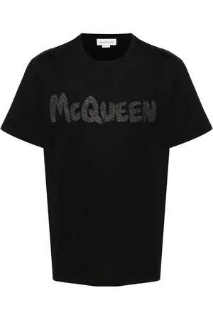 Alexander McQueen Playera con logo estampado
