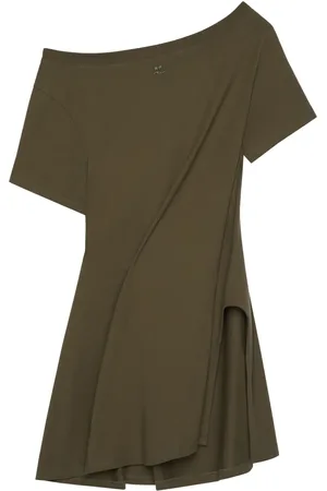 Courrèges Vestido corto con cuello barco