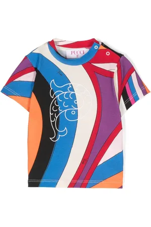 PUCCI Junior Playera con estampado Iride
