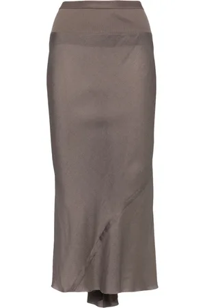 Rick Owens Falda midi con diseño drapeado