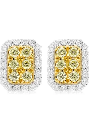 HYT Jewelry Aretes en oro amarillo con diamante