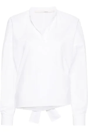 TELA Camisa de popelina con diseño cruzado