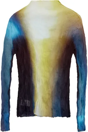 Issey Miyake Top de gasa con efecto degradado