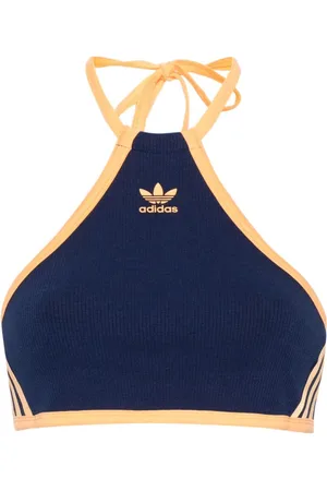 adidas Top corto con cuello halter