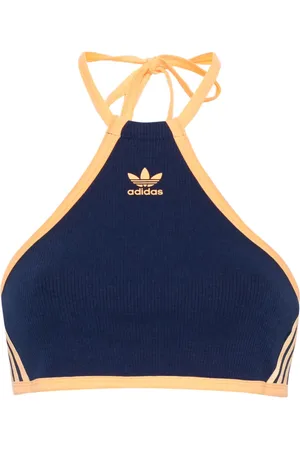 adidas Top corto con cuello halter