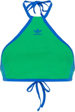 adidas Top corto con cuello halter