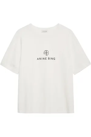 ANINE BING Playera con logo estampado