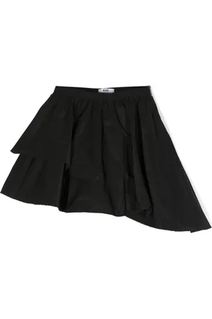 Msgm Falda asimétrica fruncida