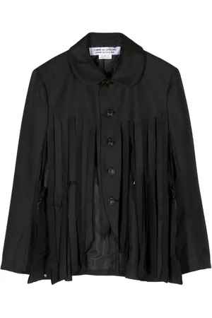 Comme des Garçons Chamarra con botones y flecos