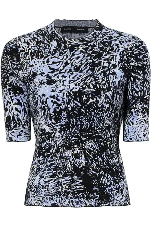 Proenza Schouler Top tejido con estampado abstracto