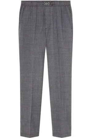 VERSACE Pantalones con motivo pied de poule