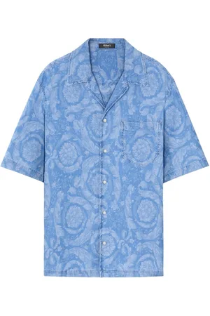 VERSACE Camisa de mezclilla Barocco