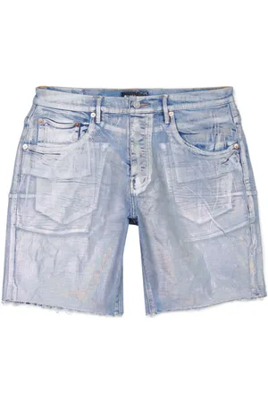 Purple Brand Shorts de mezclilla con acabado tornasolado