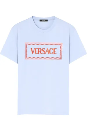 VERSACE Playera con logo bordado años 90