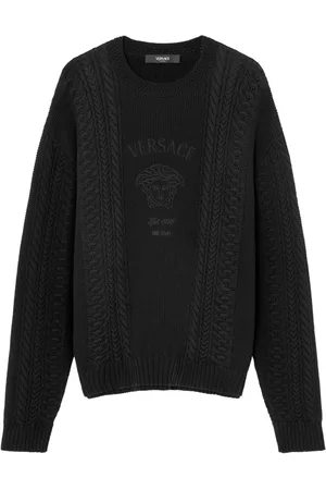 VERSACE Suéter en tejido de ochos Medusa Milano