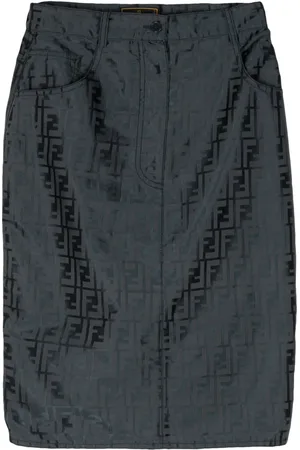Fendi Falda lápiz Zucca