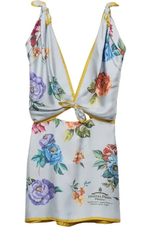 Prada Vestido corto con estampado floral