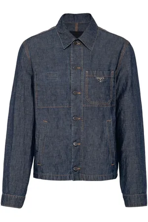 Prada Sobrecamisa con triángulo esmaltado