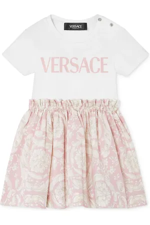 VERSACE Vestido con paneles y estampado Barroco