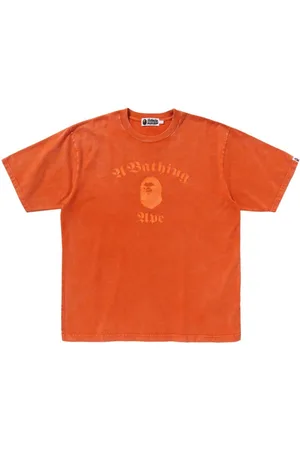 A Bathing Ape Playera con logo estampado