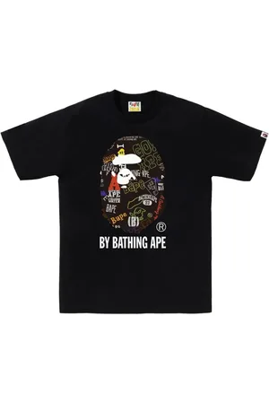 A Bathing Ape Playera con logo estampado
