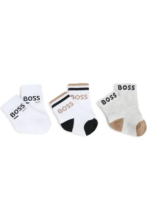 HUGO BOSS Set de tres pares de calcetines tejidos en intarsia