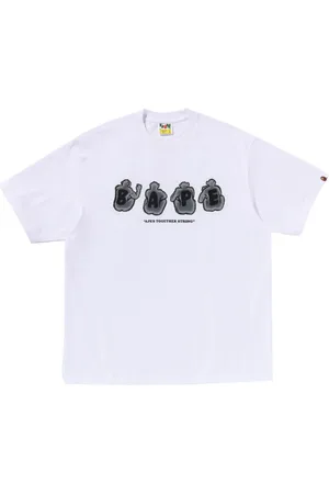 A Bathing Ape Playera con logo estampado
