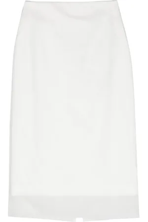 Sportmax Falda lápiz con capa doble