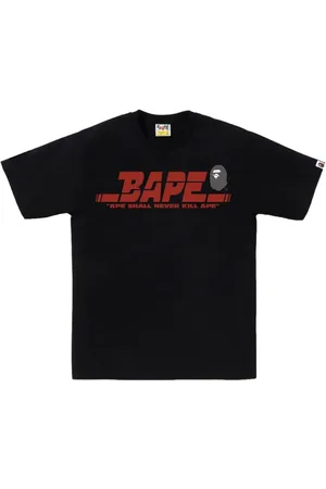 A Bathing Ape Playera con logo estampado