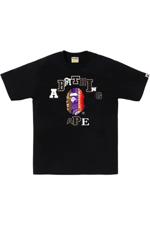 A Bathing Ape Playera con logo estampado