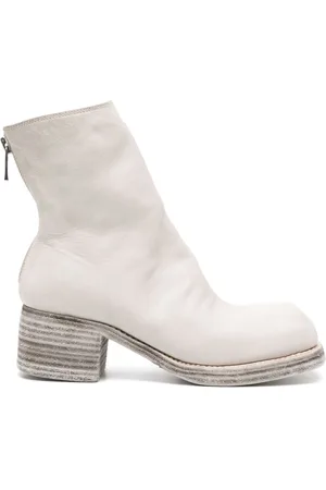 GUIDI Botines con puntera cuadrada