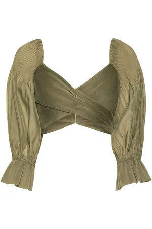 ZIMMERMANN Pantalones capri con diseño plisado