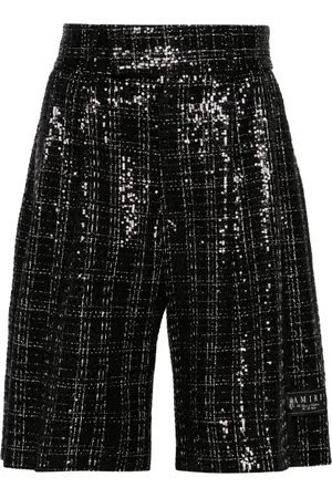 AMIRI Shorts skater bordados con lentejuelas