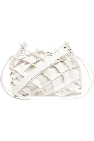 Issey Miyake Bolsa de hombro con correas cruzadas