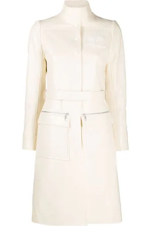 Courrèges Gabardina con aplique del logo