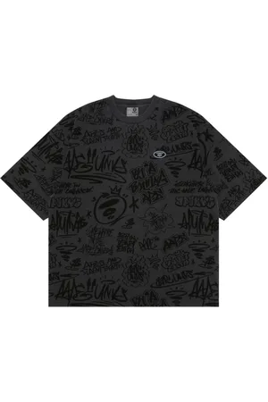 A Bathing Ape Playera con aplique del logo