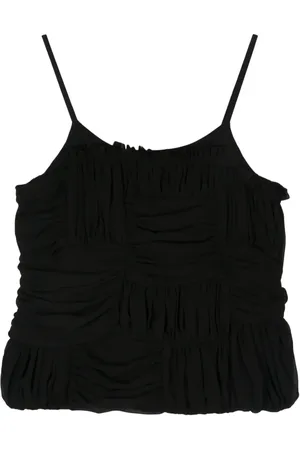 Comme des Garçons Blusa con detalle drapeado