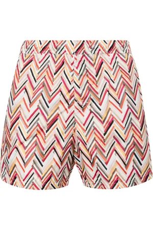Missoni Shorts de playa con motivo en zigzag