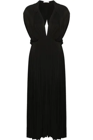 Serafini Vestido sin mangas con pliegues