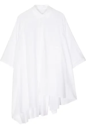 YOHJI YAMAMOTO Camisa asimétrica manga corta
