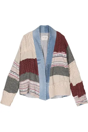 GREG LAUREN Cárdigan con diseño patchwork